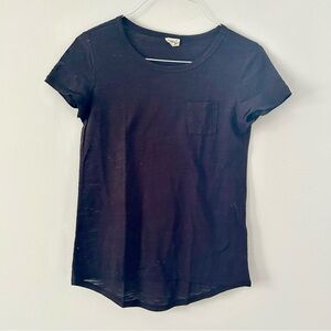 Essentials Black sheer Short Sleeve Tee
